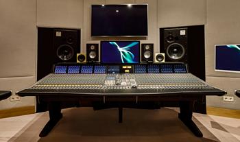 The SSL Duality console in the Palma Music Studios 'Quincy' control room