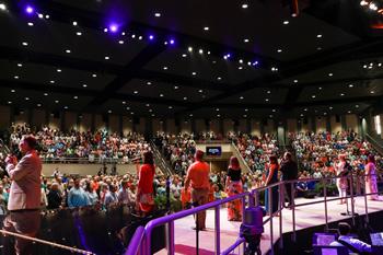 A view from the stage.