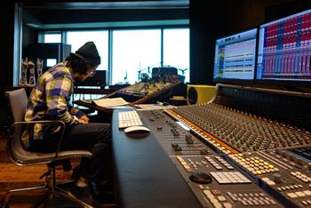 The Sonastério main control room, with SSL AWS 948.