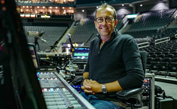 Jim Ebdon, Front of House Engineer.