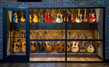 The guitar cabinet at Haxton Road